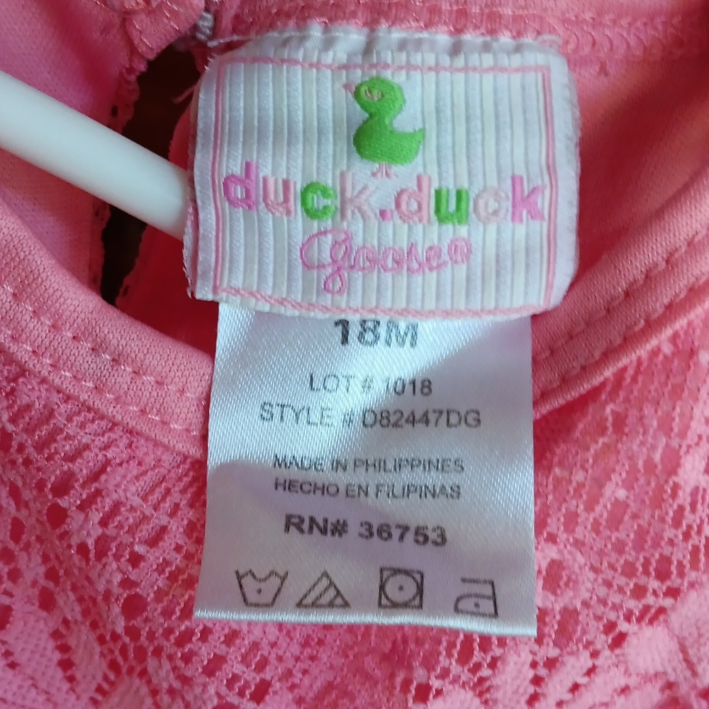 Duck Duck Goose pink baby dress 18 month - Picture 5 of 5